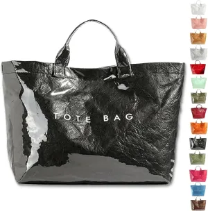 Stellaya Womens Letters Print Tote Bag, New Women's PVC Kraft Paper Tote Bag