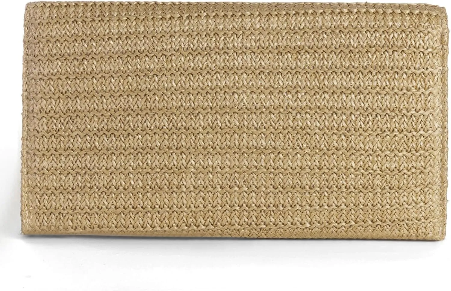 Straw Clutch Purses Women Summer Beach Handbags Boho Woven Envelope Wallet Fold Over Chain Crossbody Shoulder Bag Evening Bag