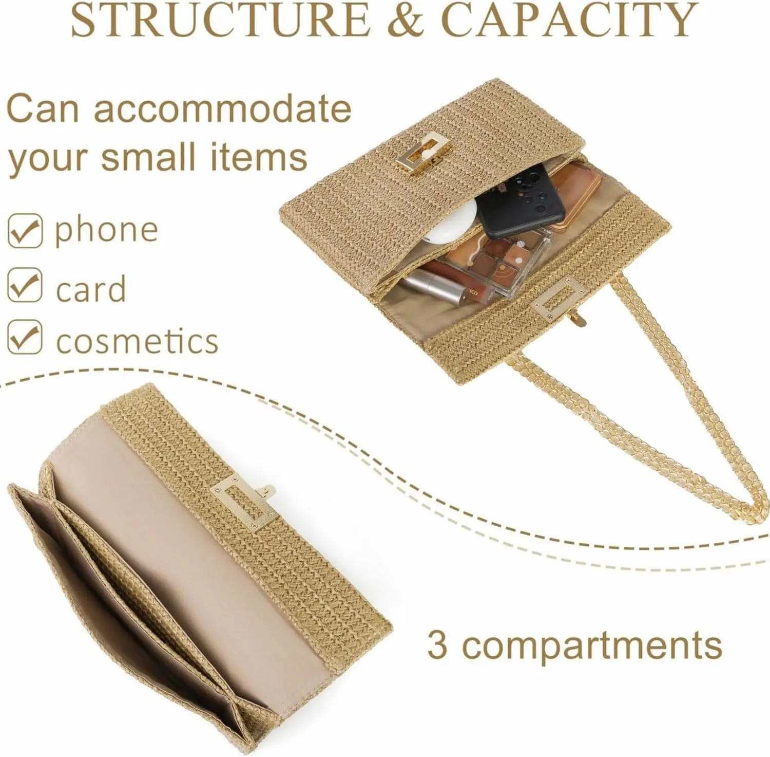 Straw Purse Summer Beach Woven Clutch Purses for Women Cloud Crossbody Shoulder Bags Spring Clutch Handbag 2025