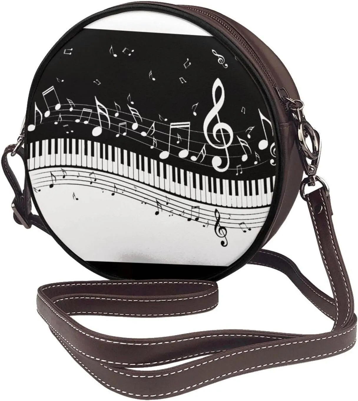 Stylish Handbags Purse Sleek Crossbody Bag with Top Zipper