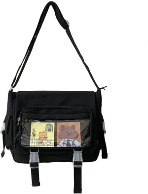 Stylish High School Girls Crossbody Bag Nylon Book Bag Women Handbags JK Bags