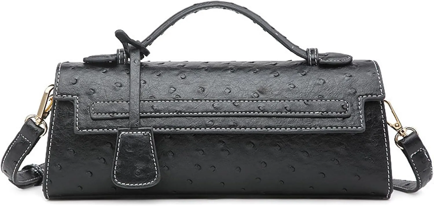 Stylish Ostrich Pattern Women’s Crossbody Handbags - Trendy clutch purses for women formal, Ideal for Daily Use