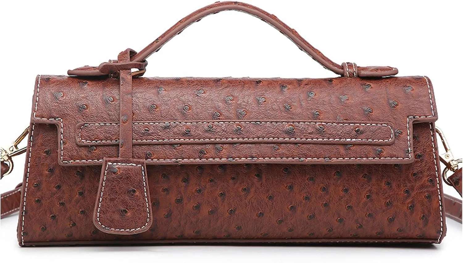 Stylish Ostrich Pattern Women’s Crossbody Handbags - Trendy clutch purses for women formal, Ideal for Daily Use