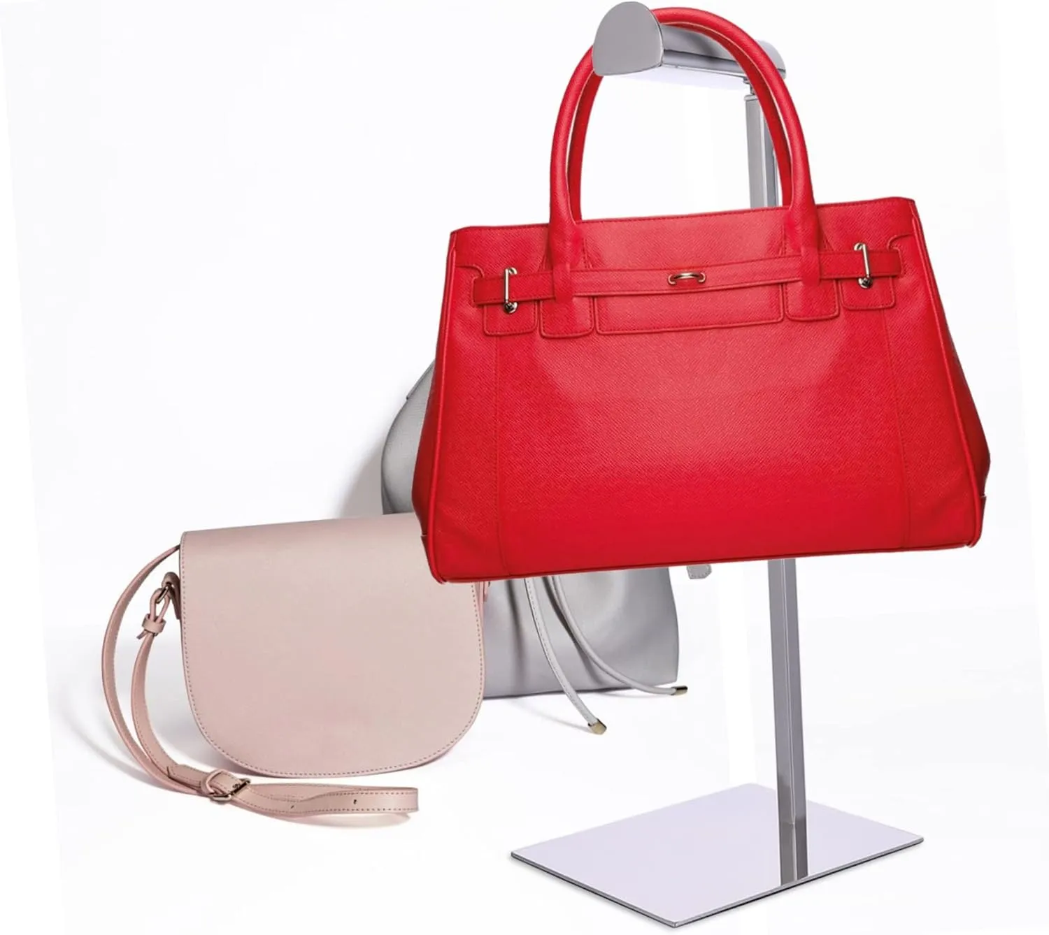 Stylish Purse Stand for Hanging Purses Metal Handbag Rack Multifunctional Display