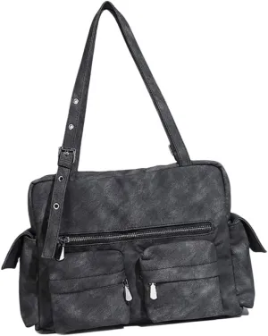 Stylish Underarm Bag for Women and Girls Portable Large Capacity Shoulder Bags PU Leather Handbag for Autumn Winter
