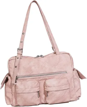 Stylish Underarm Bag for Women and Girls Portable Large Capacity Shoulder Bags PU Leather Handbag for Autumn Winter