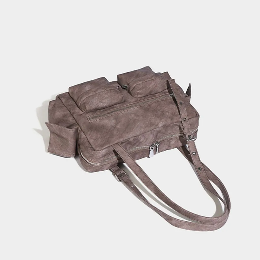 Stylish Underarm Bag for Women and Girls Portable Large Capacity Shoulder Bags PU Leather Handbag for Autumn Winter