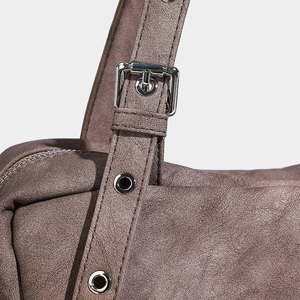 Stylish Underarm Bag for Women and Girls Portable Large Capacity Shoulder Bags PU Leather Handbag for Autumn Winter