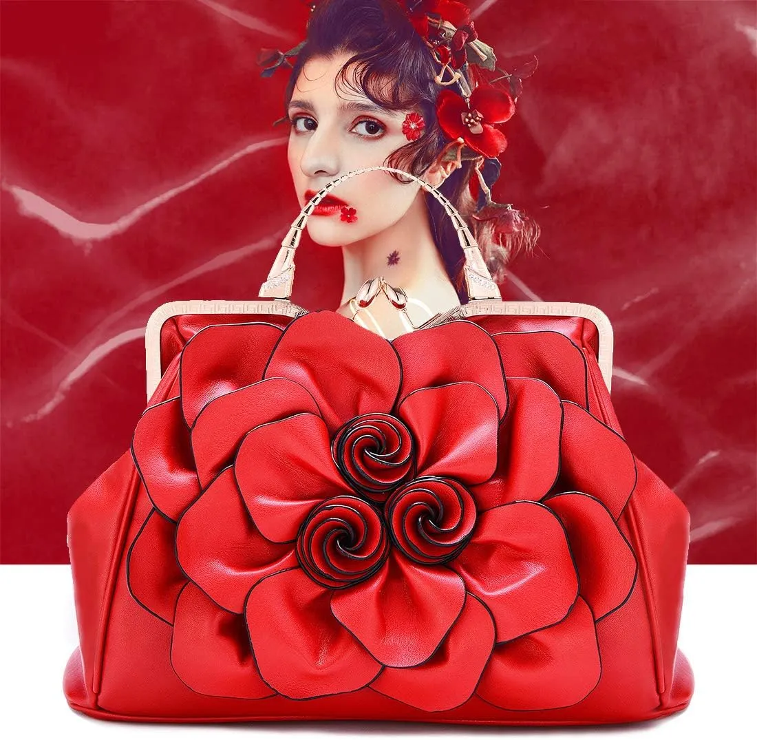 SUNROLAN Women's Evening Clutches Handbags Formal Party Wallets Wedding Purses Wristlets Ethnic Totes Satchel