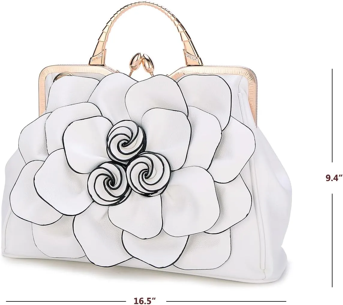 SUNROLAN Women's Evening Clutches Handbags Formal Party Wallets Wedding Purses Wristlets Ethnic Totes Satchel