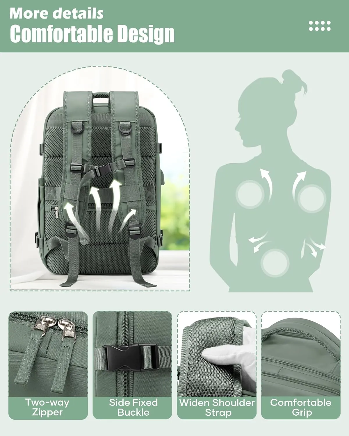 suradar Vacpack Backpack with Vacuum Seal Backpack Travel Airback Backpack with Pump Laptop Compression Backpacks