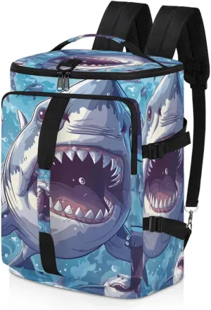Tactical Sports Duffle Bag for Travel Waterproof Gym Bag with Shoe Compartment 48L Carry On Luggage for Men & Women 3-in-1 Durable Travel Luggage Attack Shark
