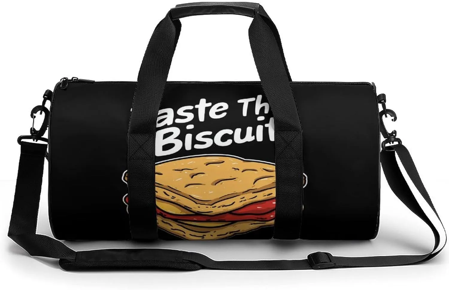 Taste The Biscuit Gym Bag Travel Duffel Bag Lightweight Carry On Weekender Bag Tote Bags for Women Men