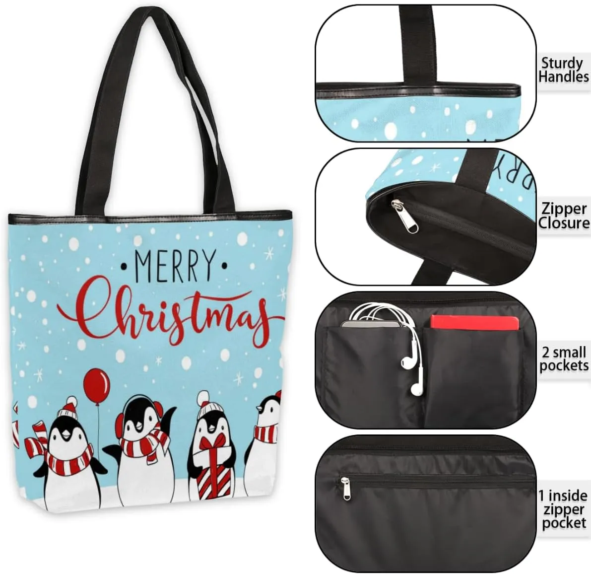 Tavisto Canvas Tote Bag,Handsome Doberman Dog Vintage Lavender Grocery Shopping Bags 11"x13.6"x4" Durable