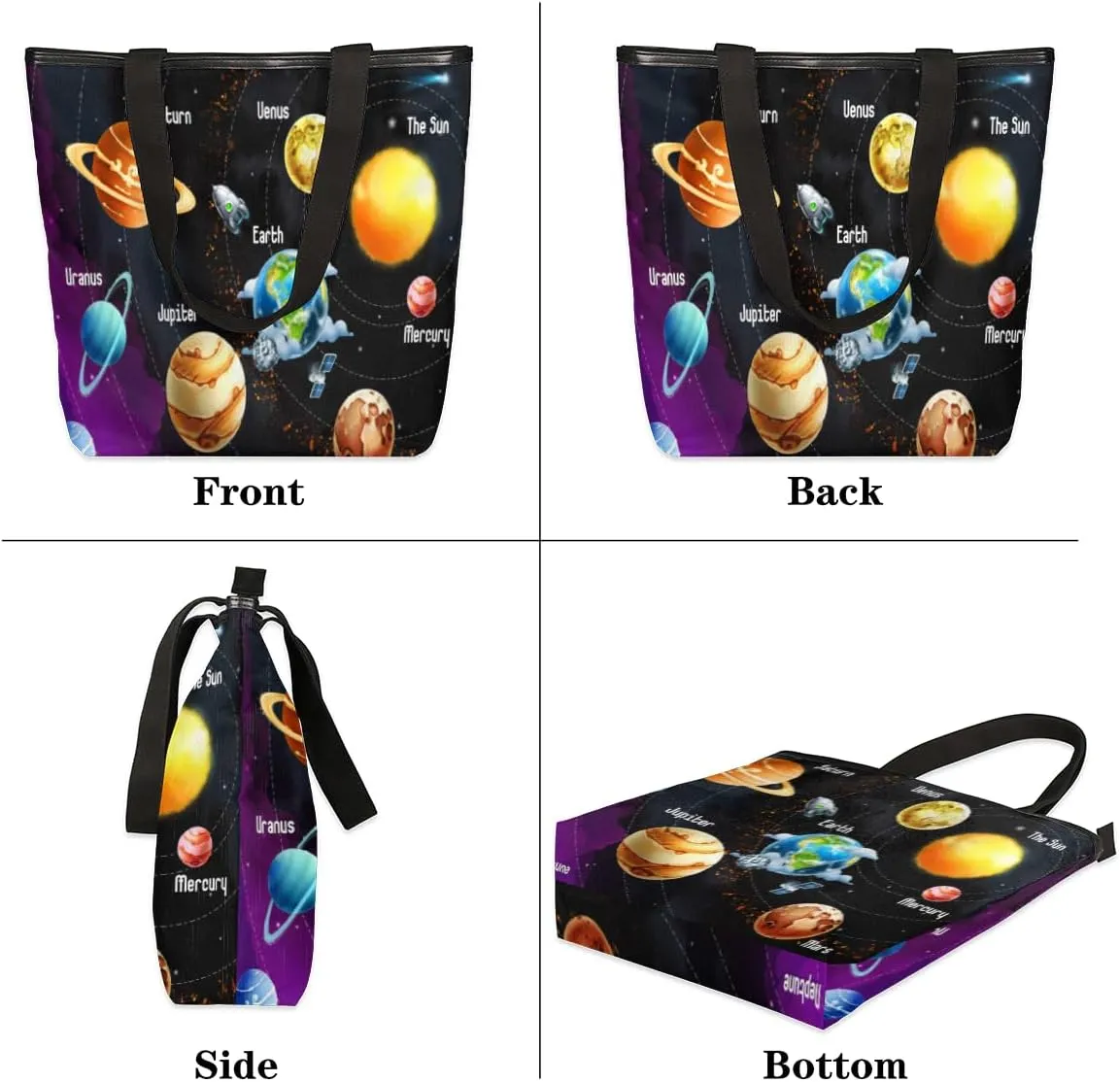Tavisto Canvas Tote Bag,Soccer Shoes Grocery Shopping Bags 11"x13.6"x4" Durable