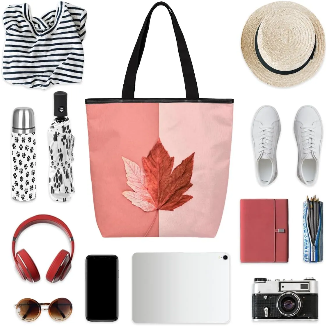 Tavisto Canvas Tote Bag,Soccer Shoes Grocery Shopping Bags 11"x13.6"x4" Durable