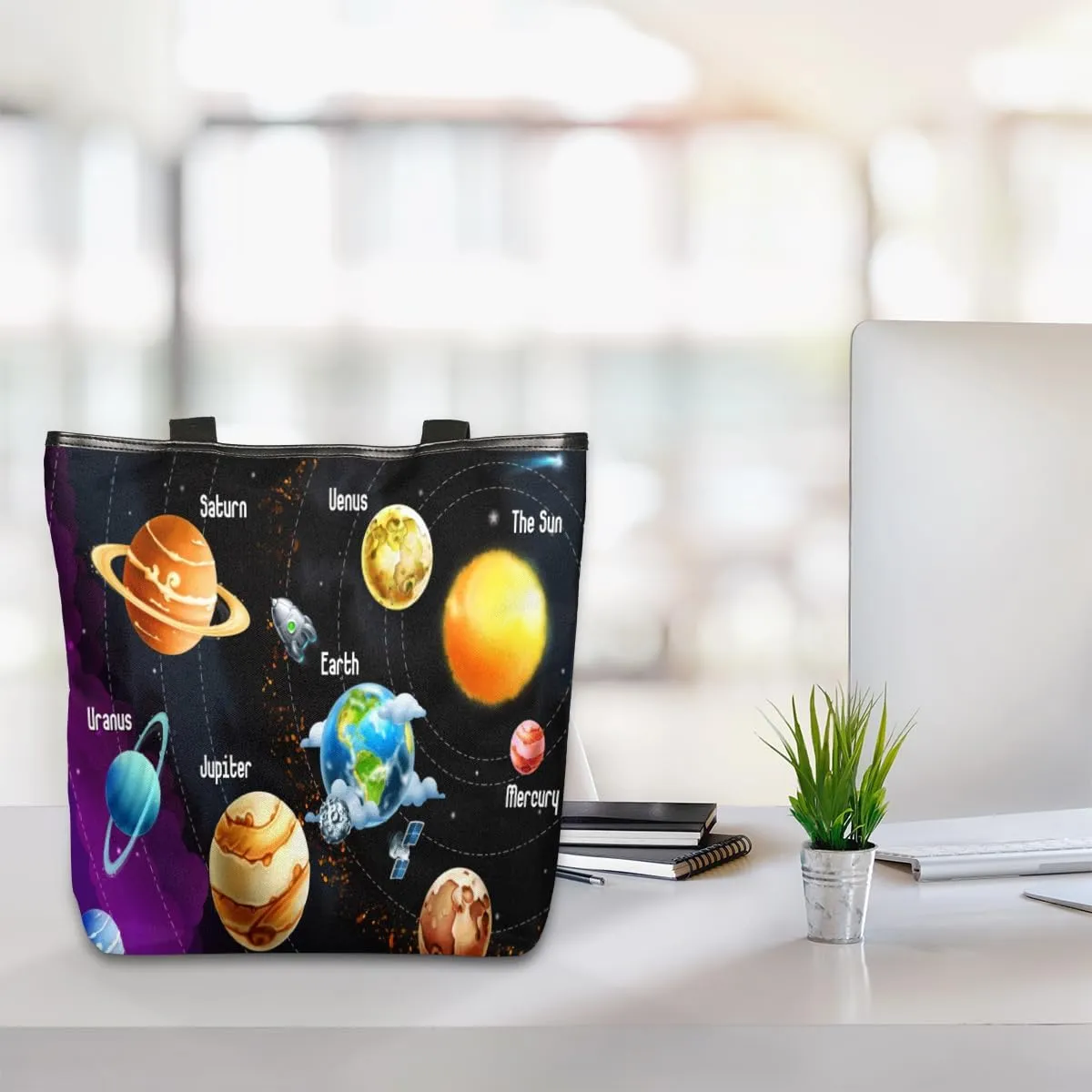 Tavisto Canvas Tote Bag,Soccer Shoes Grocery Shopping Bags 11"x13.6"x4" Durable