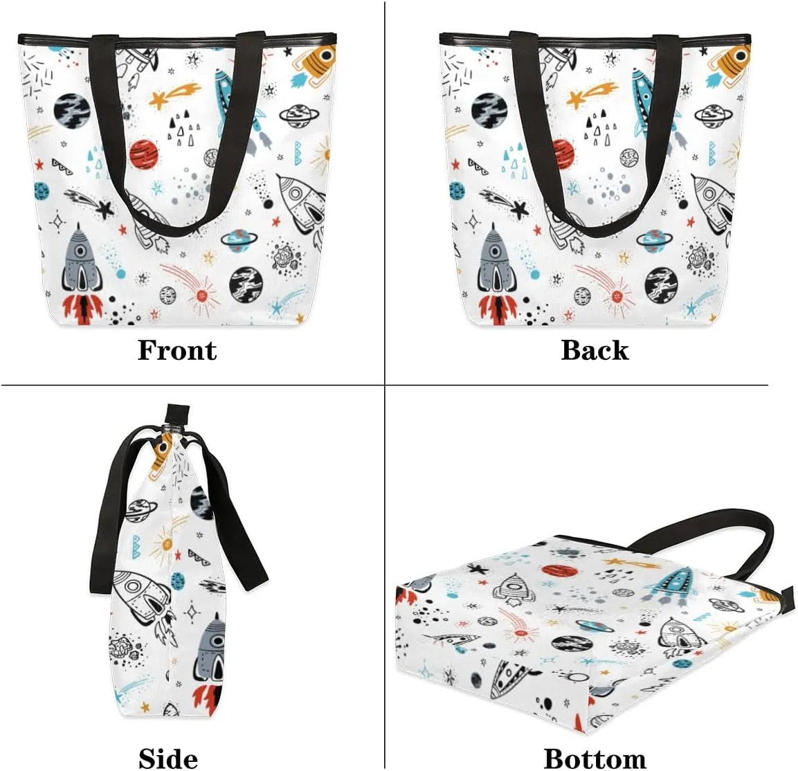 Tavisto Canvas Tote Bag,Soccer Shoes Grocery Shopping Bags 11"x13.6"x4" Durable