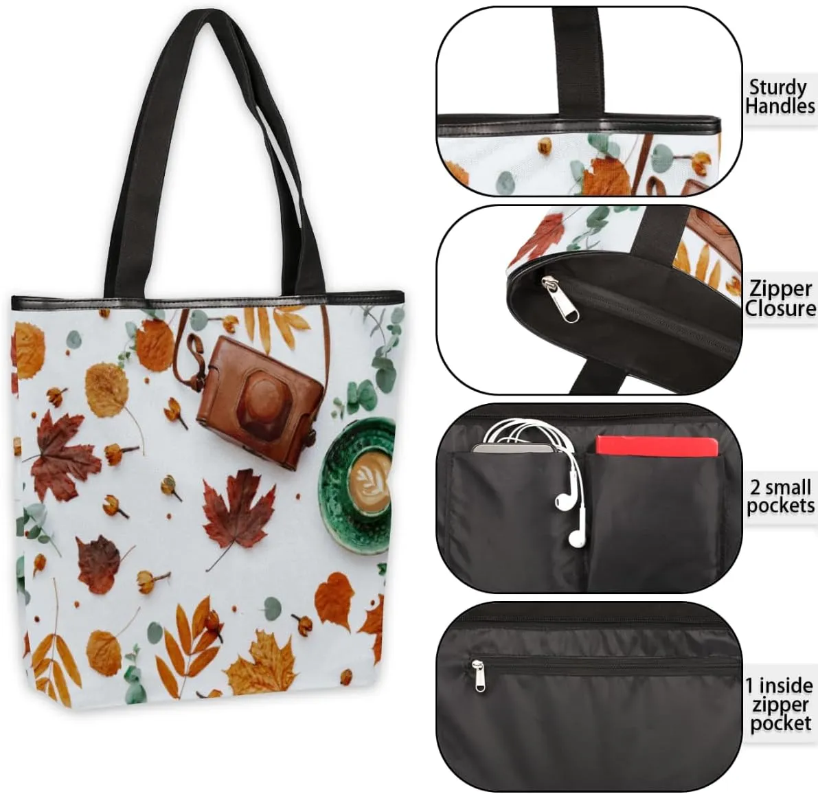 Tavisto Canvas Tote Bag,Soccer Shoes Grocery Shopping Bags 11"x13.6"x4" Durable