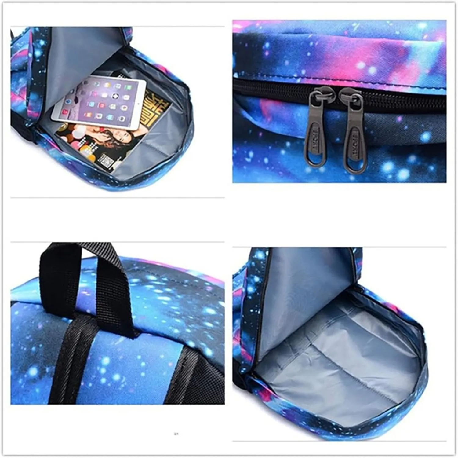Teen Ghostbusters 3 in 1 Backpack Sets-Large Capacity Travel Knapsack Waterproof Bookbag Shoulder Bag Mini Case