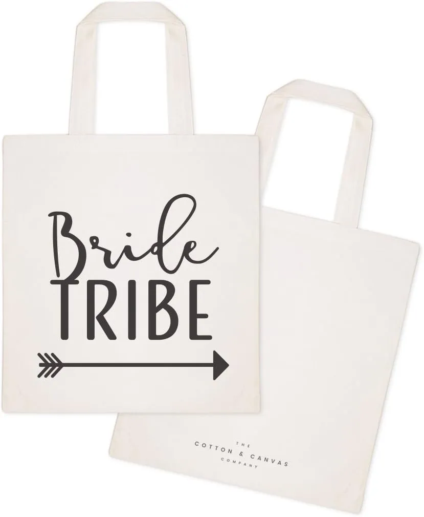 The Cotton & Canvas Co. Wedding, Bridesmaid Gift, Beach, Shopping and Travel Resusable Shoulder Tote and Handbag