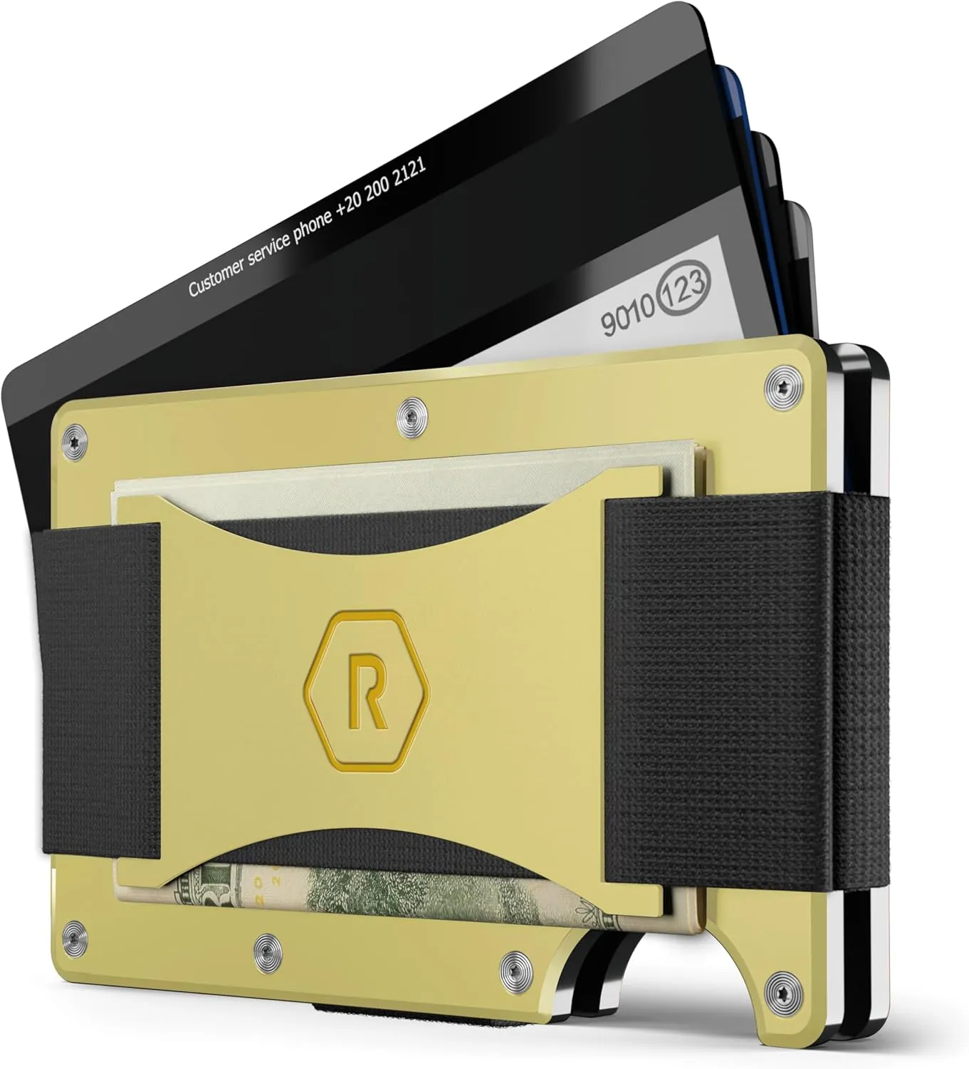 The Ridge Minimalist Slim Wallet For Women - RFID Blocking Front Pocket Credit Card Holder - Metal Wallet For women With Money Clip