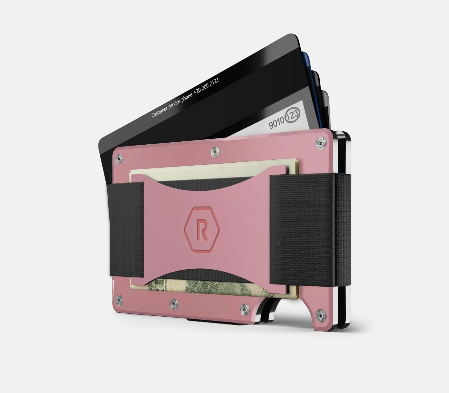 The Ridge Minimalist Slim Wallet For Women - RFID Blocking Front Pocket Credit Card Holder - Metal Wallet For women With Money Clip