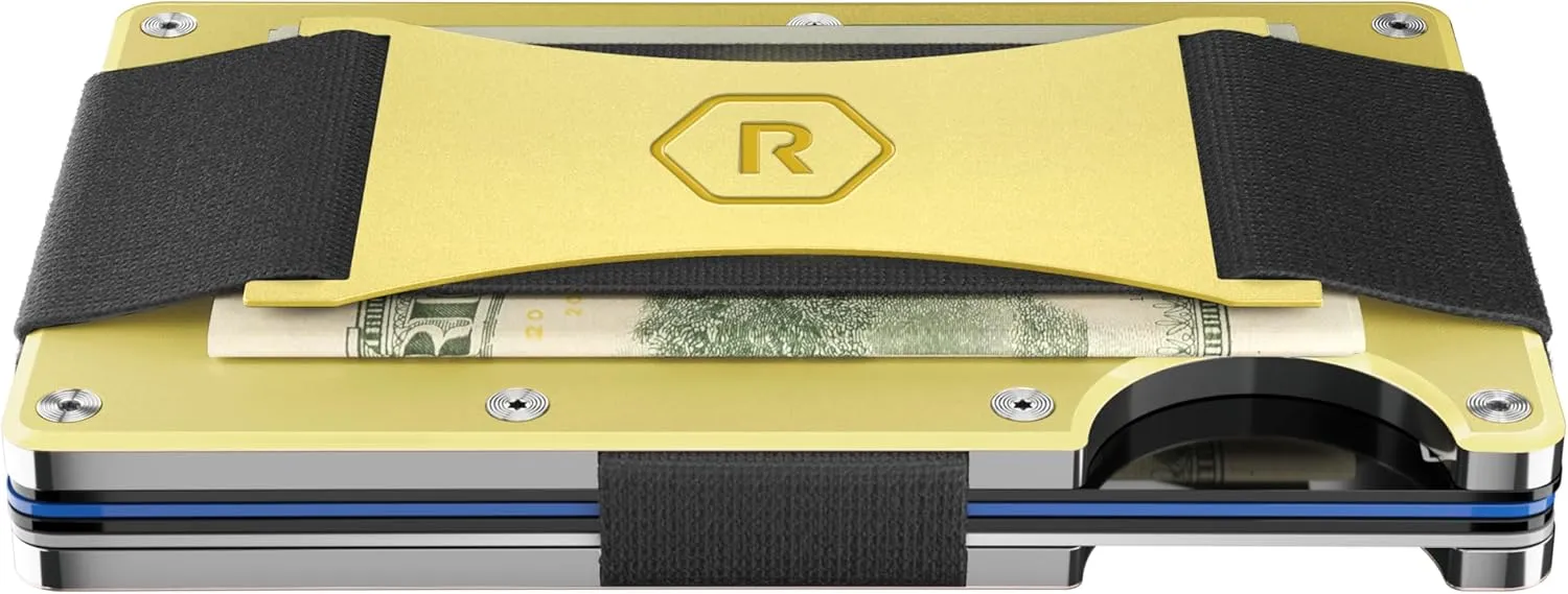 The Ridge Minimalist Slim Wallet For Women - RFID Blocking Front Pocket Credit Card Holder - Metal Wallet For women With Money Clip