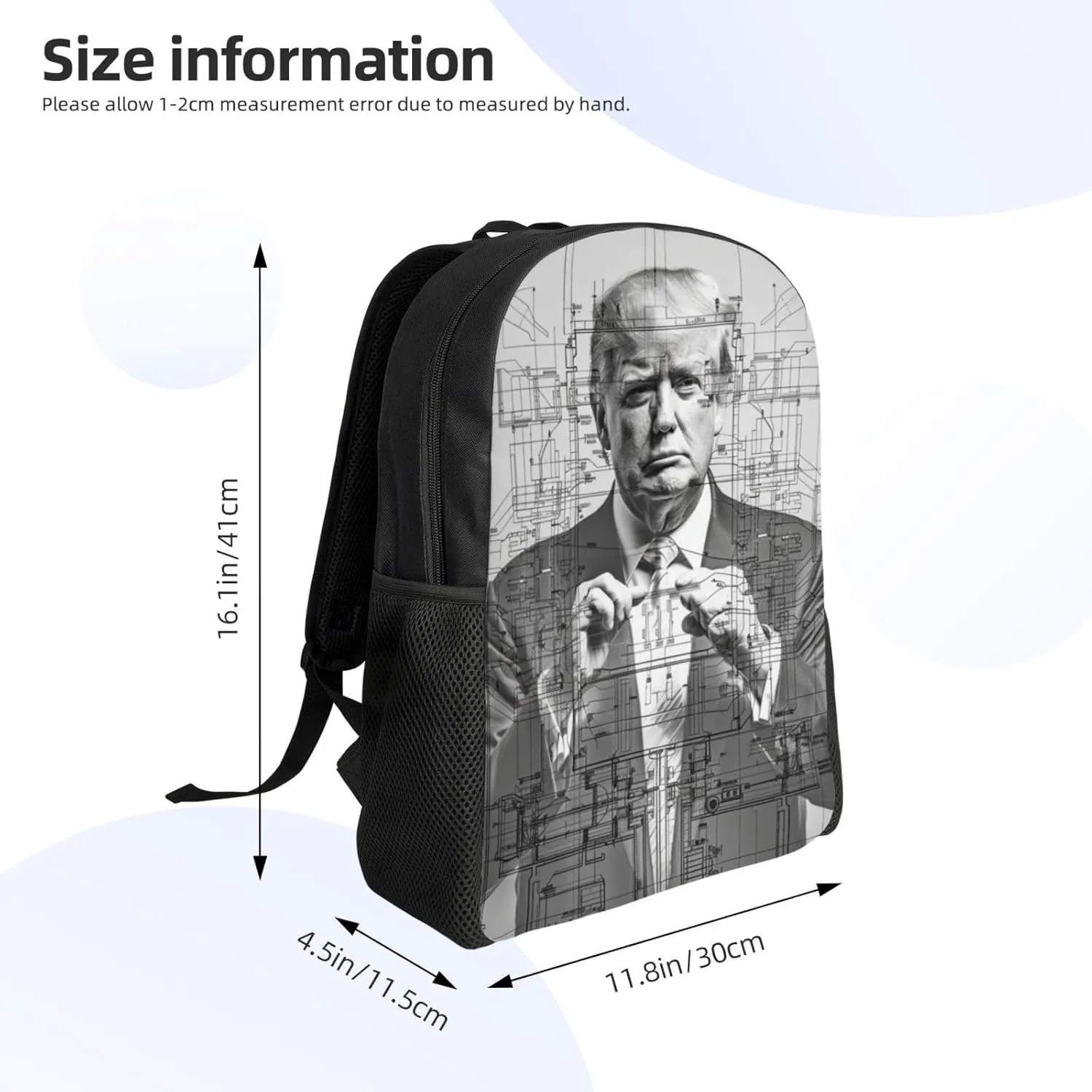 Thinking About Trump Backpack Waterproof Anti Theft Durable Light Laptop Bag Backpacks For Women Men Travel Gym Backpack