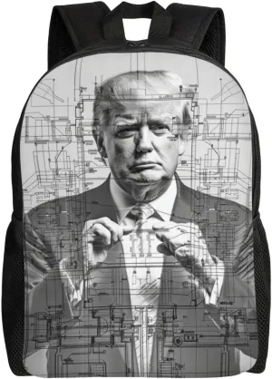 Thinking About Trump Backpack Waterproof Anti Theft Durable Light Laptop Bag Backpacks For Women Men Travel Gym Backpack