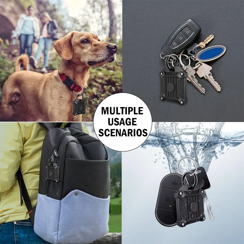 Tile Mate 2022 2024 Tracker Cover Anti-Scratch Waterproof Case with Keychain, Finder and Item Locator Cover for Carabiner, Keys, Bags, Cat Dog Collar Holder