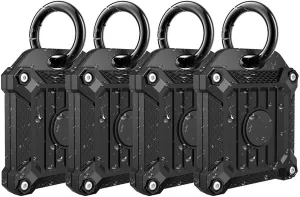 Tile Mate 2022 2024 Tracker Cover Anti-Scratch Waterproof Case with Keychain, Finder and Item Locator Cover for Carabiner, Keys, Bags, Cat Dog Collar Holder