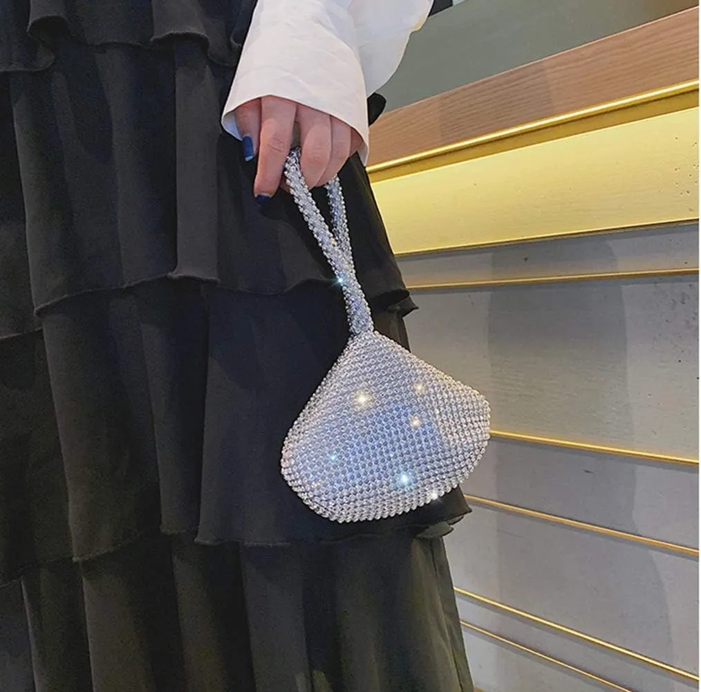 TOPCHANCES Women's Triangle Bling Clutch Purses and Handbags, Rhinestone Evening Bags and Clutches for Women Gilrs