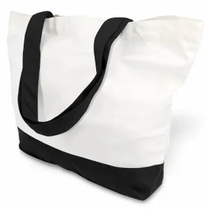 TOPDesign 3-Pack Super Strong Large 12oz Cotton Canvas Tote Bags, Reusable Grocery Shopping Cloth Bags, Fashionable Two-Tone Totes for Crafts, DIY Your Creative Designs