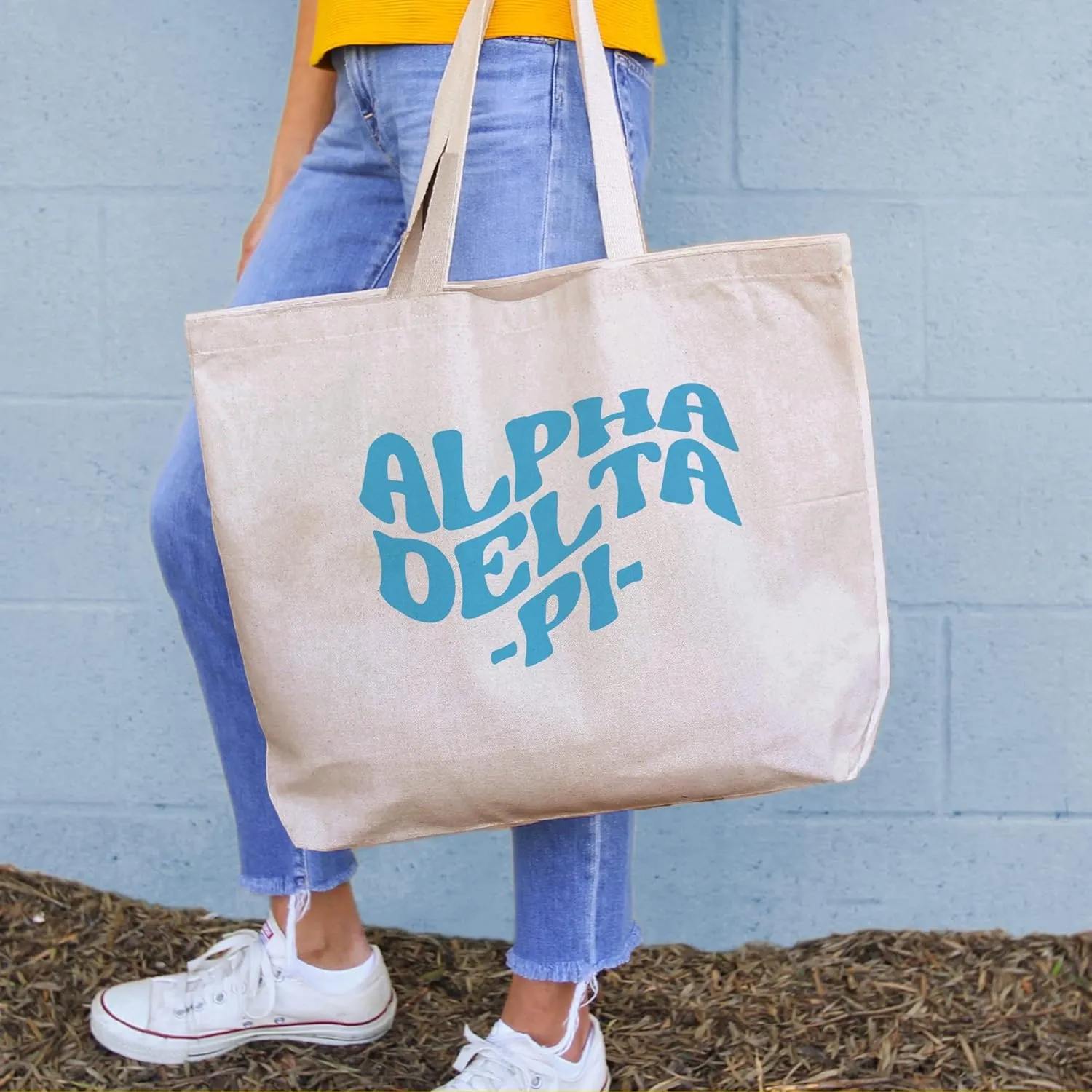 Tote Bag for Sorority - Mod Style Large Canvas Bag - Gifts for Women