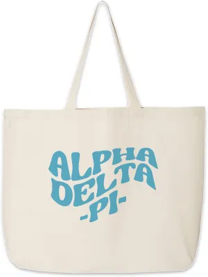 Tote Bag for Sorority - Mod Style Large Canvas Bag - Gifts for Women