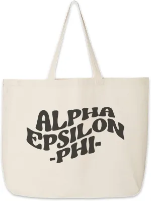 Tote Bag for Sorority - Mod Style Large Canvas Bag - Gifts for Women