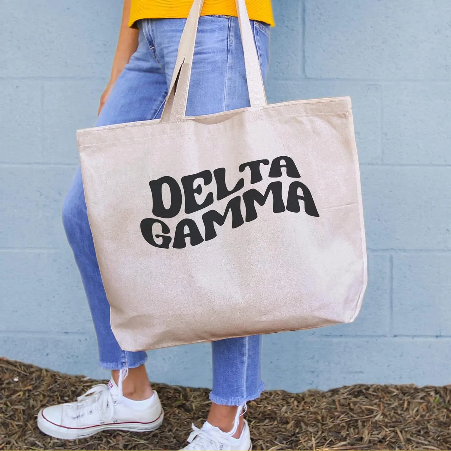 Tote Bag for Sorority - Mod Style Large Canvas Bag - Gifts for Women