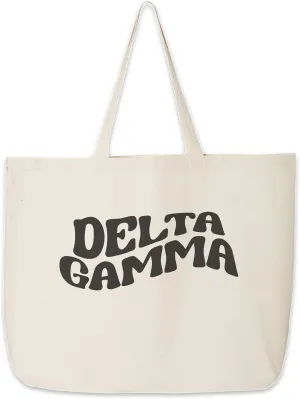 Tote Bag for Sorority - Mod Style Large Canvas Bag - Gifts for Women