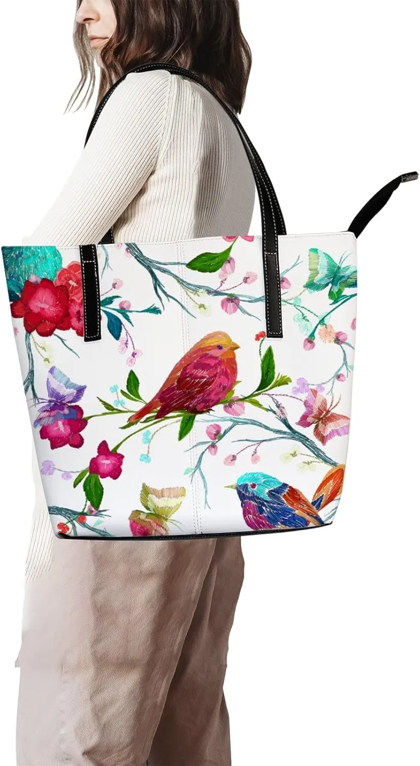 Tote Bag for Women PU Leather Handbags Women's Crossbody Handbags Work Tote Bags for Women Coachbags Tote Bag with Zipper