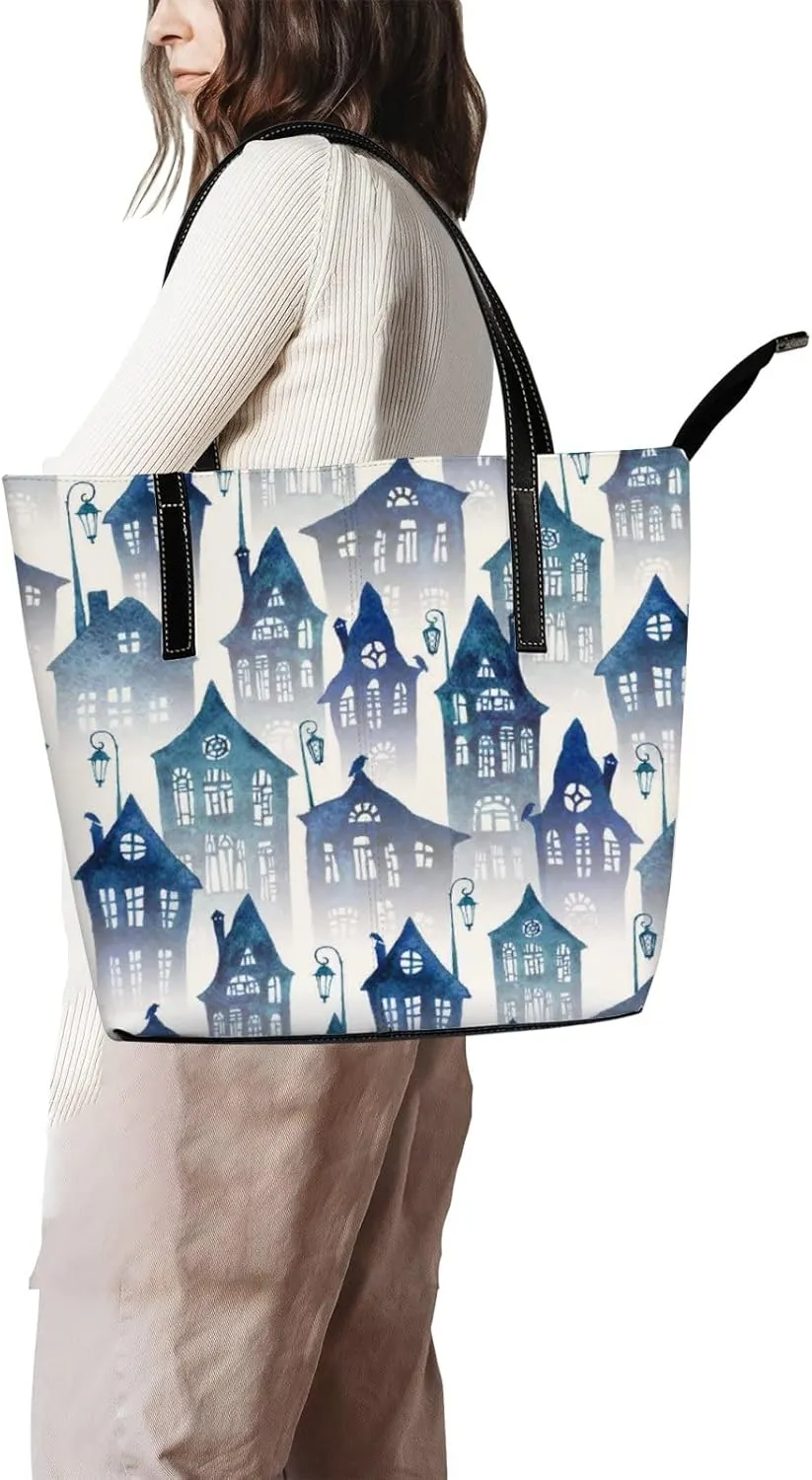 Tote Bag for Women PU Leather Handbags Women's Crossbody Handbags Work Tote Bags for Women Coachbags Tote Bag with Zipper