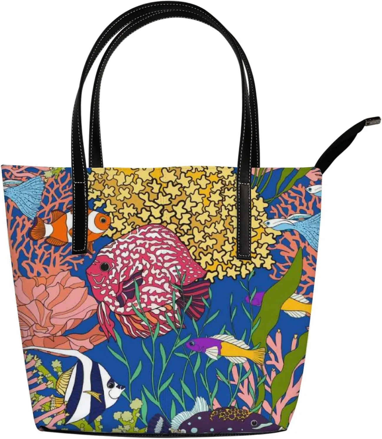 Tote Bag for Women PU Leather Handbags Women's Crossbody Handbags Work Tote Bags for Women Coachbags Tote Bag with Zipper