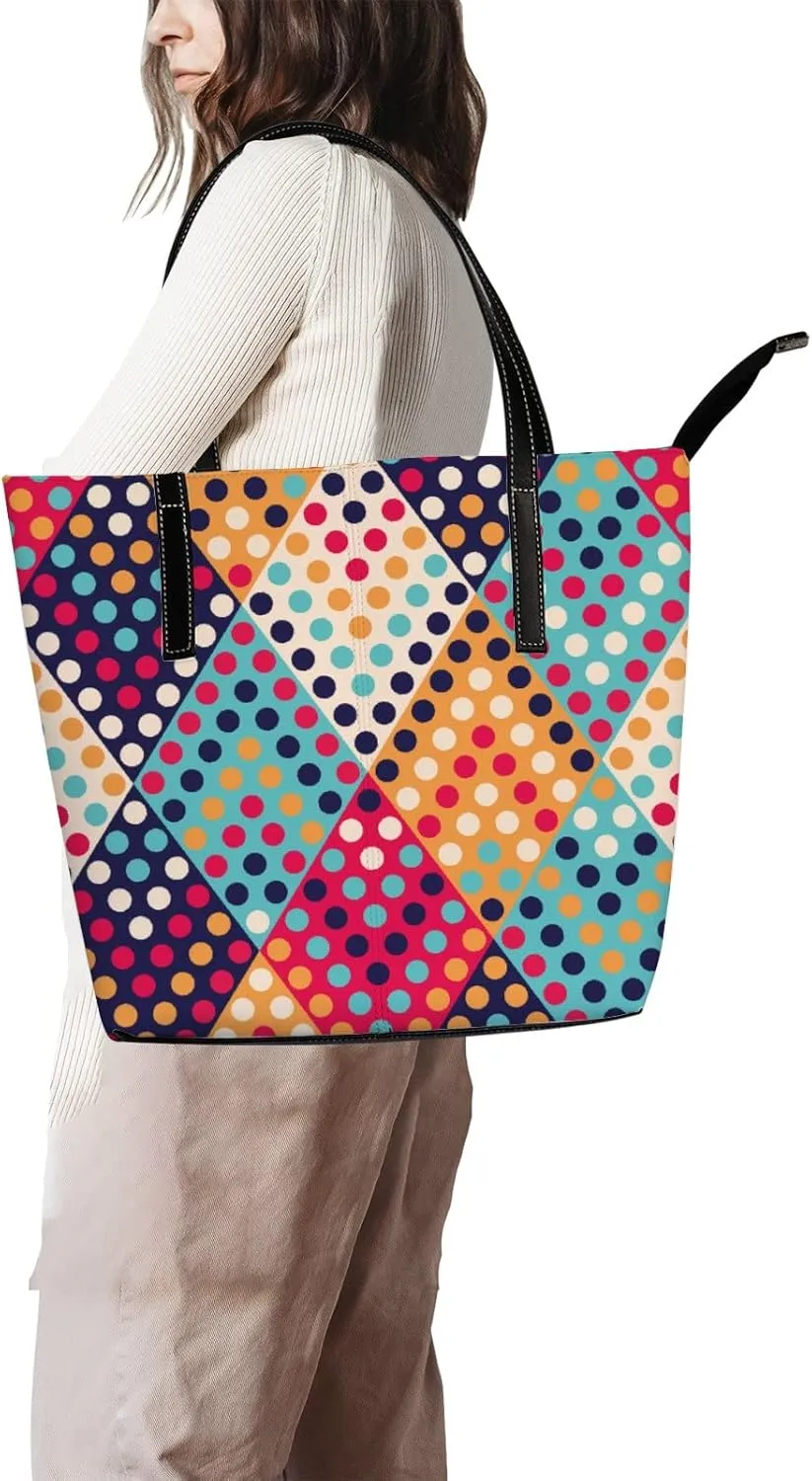 Tote Bag for Women PU Leather Handbags Women's Crossbody Handbags Work Tote Bags for Women Coachbags Tote Bag with Zipper