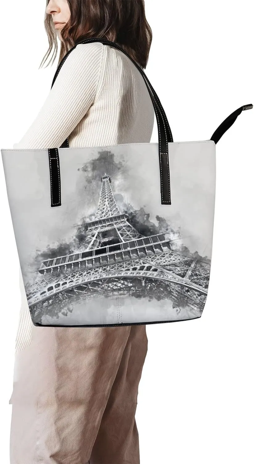 Tote Bag for Women PU Leather Handbags Women's Crossbody Handbags Work Tote Bags for Women Coachbags Tote Bag with Zipper