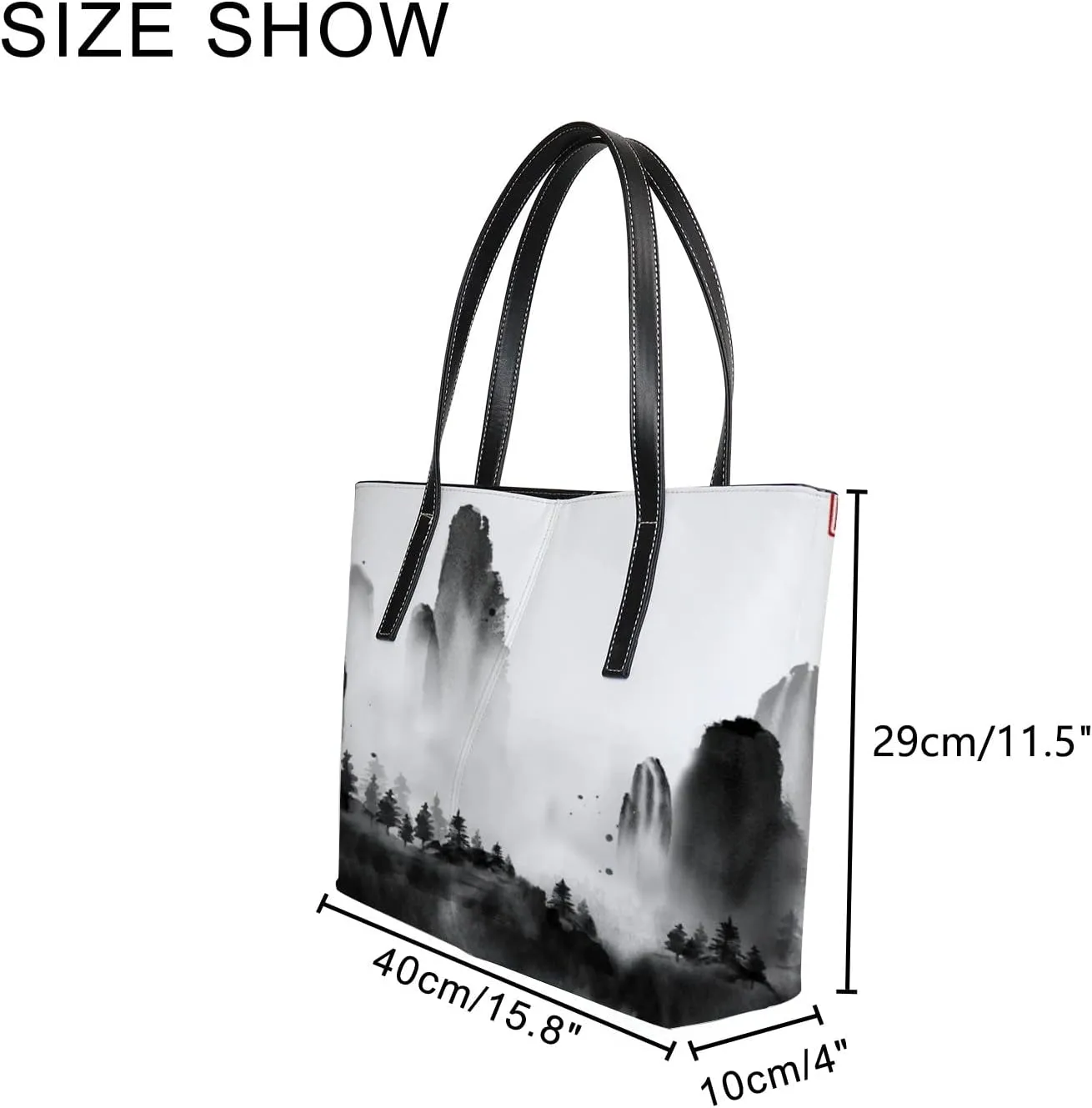 Tote Bag for Women PU Leather Handbags Women's Crossbody Handbags Work Tote Bags for Women Coachbags Tote Bag with Zipper