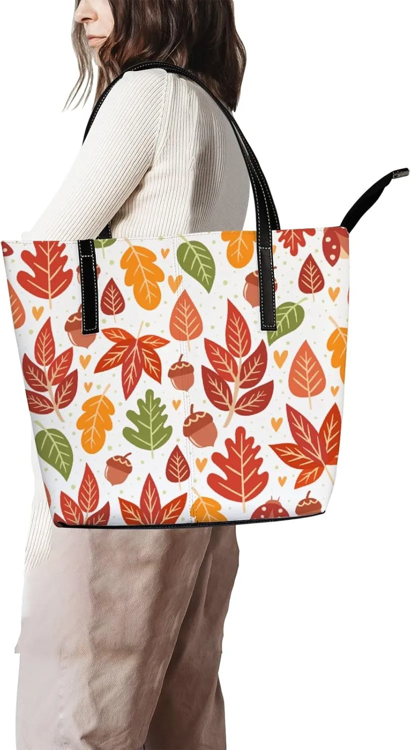 Tote Bag for Women PU Leather Handbags Women's Crossbody Handbags Work Tote Bags for Women Coachbags Tote Bag with Zipper