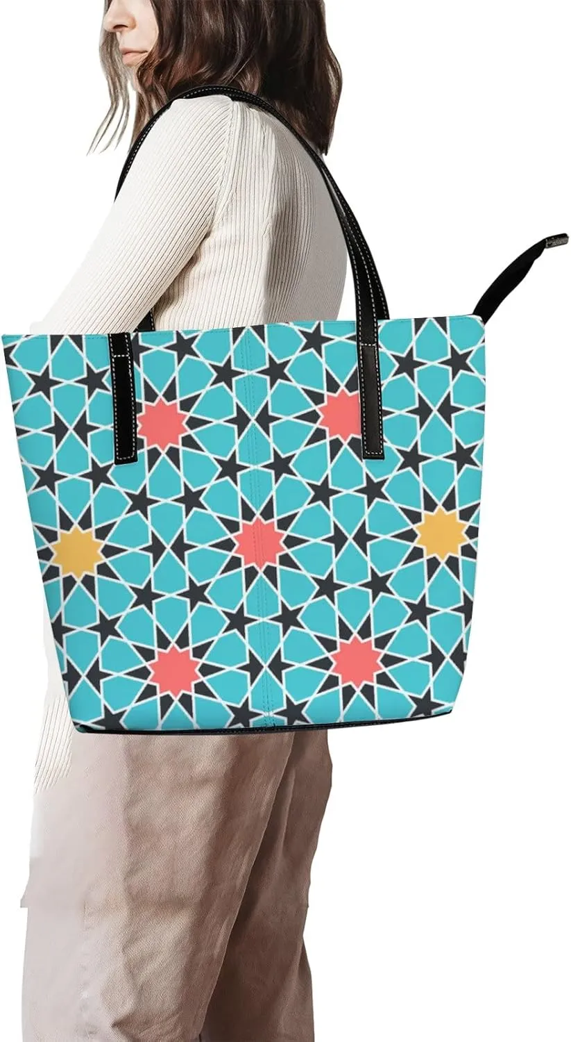 Tote Bag for Women PU Leather Handbags Women's Crossbody Handbags Work Tote Bags for Women Coachbags Tote Bag with Zipper