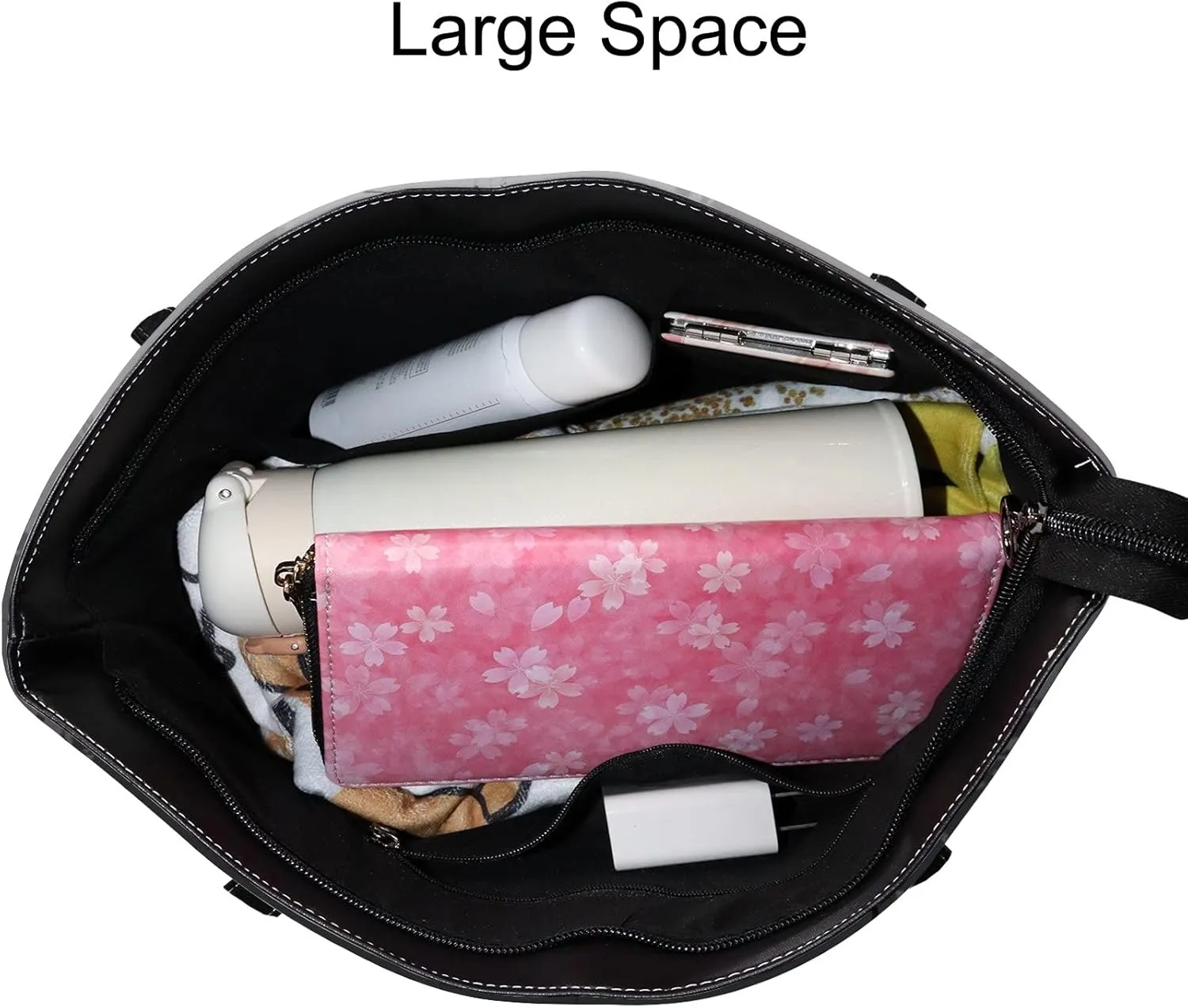 Tote Bag for Women PU Leather Handbags Women's Crossbody Handbags Work Tote Bags for Women Coachbags Tote Bag with Zipper