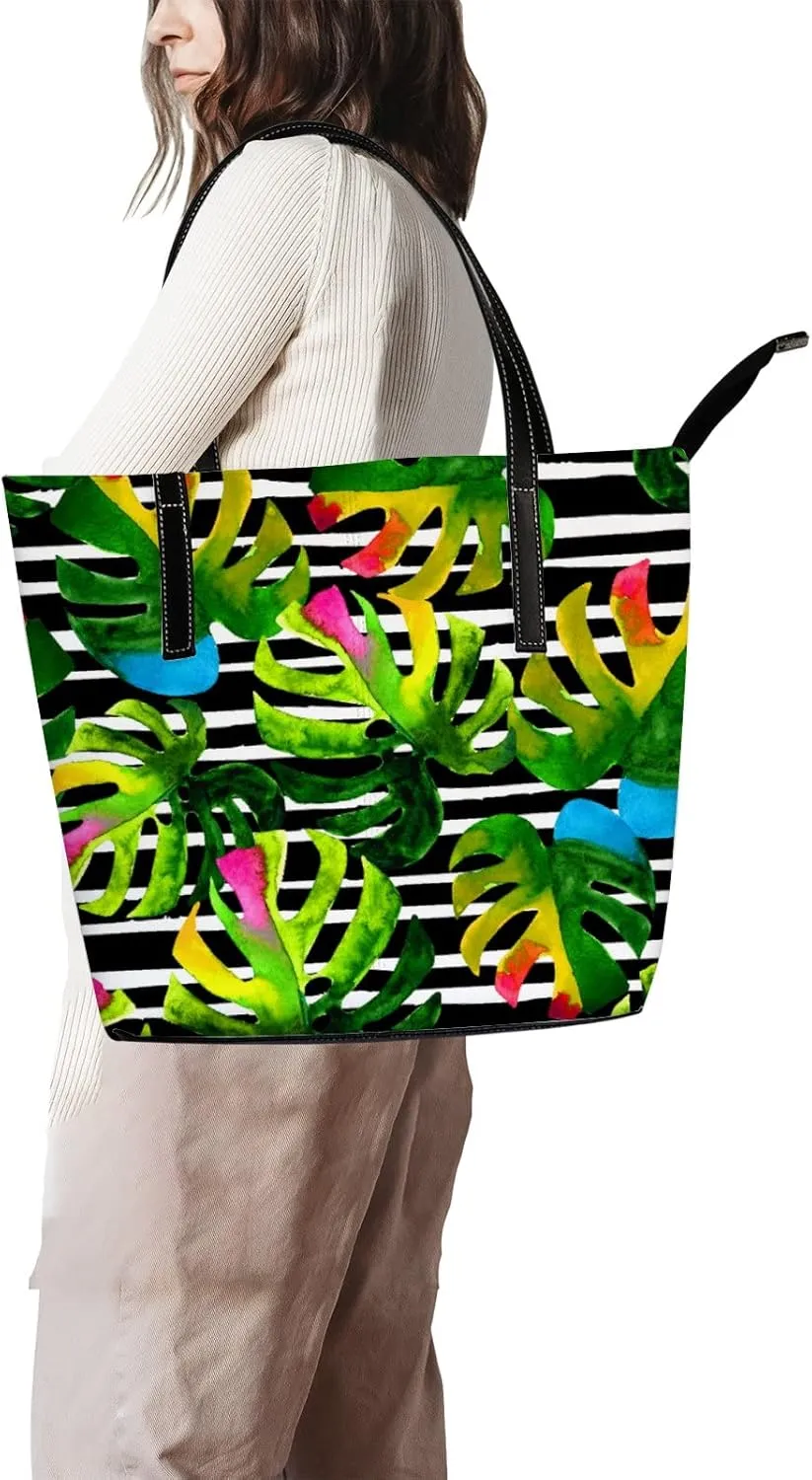 Tote Bag for Women PU Leather Handbags Women's Crossbody Handbags Work Tote Bags for Women Coachbags Tote Bag with Zipper