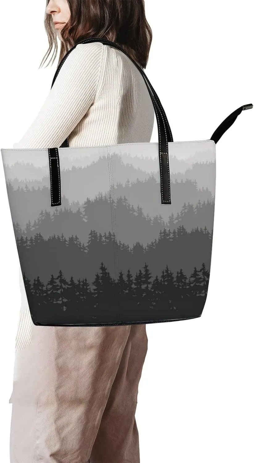 Tote Bag for Women PU Leather Handbags Women's Crossbody Handbags Work Tote Bags for Women Coachbags Tote Bag with Zipper